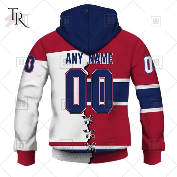 Custom Name And Number NHL Montreal Canadiens Mix Jersey 2023 Tshirt
