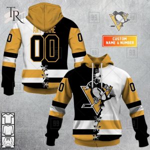 Custom Name And Number NHL Pittsburgh Penguins Mix Jersey 2023 Tshirt