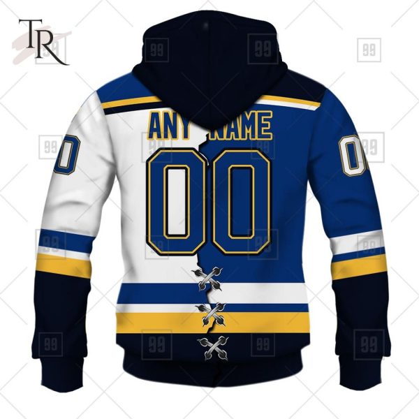 Custom Name And Number NHL St. Louis Blues Mix Jersey 2023 Tshirt