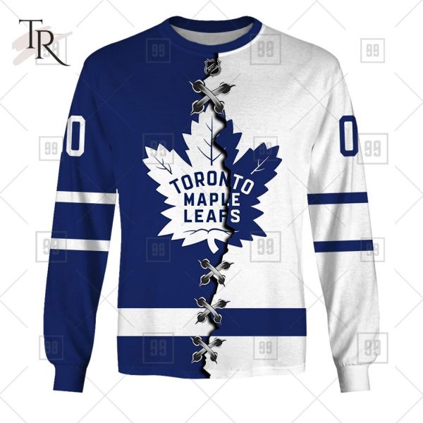 Custom Name And Number NHL Toronto Maple Leafs Mix Jersey 2023 Tshirt