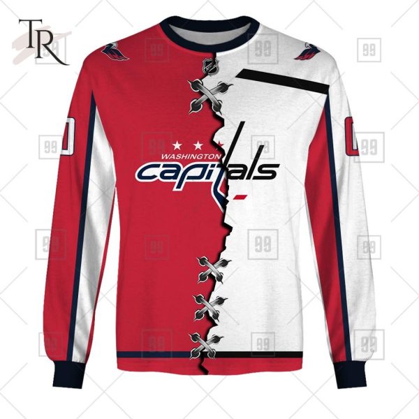 Custom Name And Number NHL Washington Capitals Mix Jersey 2023 Tshirt