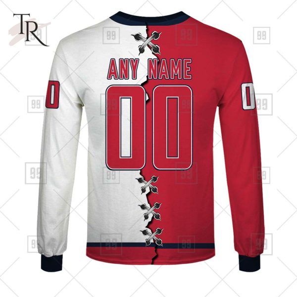 Custom Name And Number NHL Washington Capitals Mix Jersey 2023 Tshirt