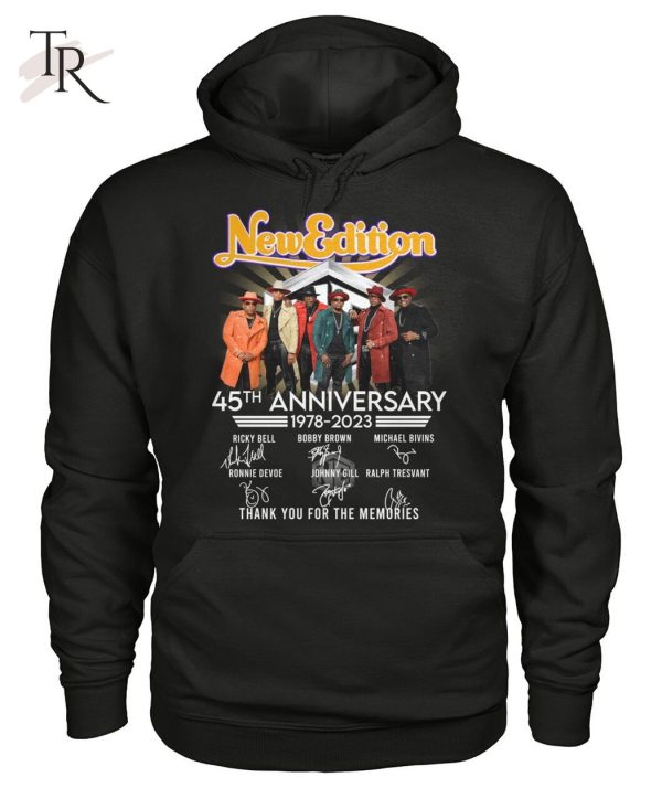 New Edition 45th Anniversary 1978 – 2023 Thank You For The Memories T-Shirt – Limited Edition