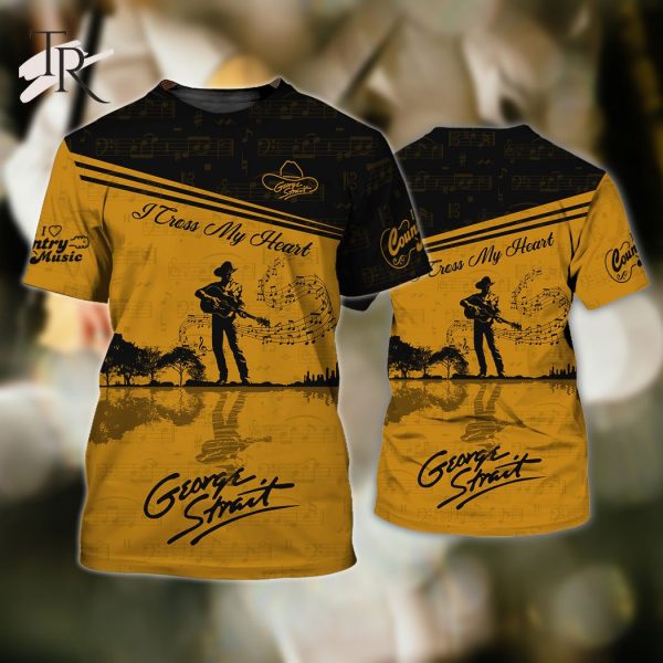 George Strait I Cross My Heart Yellow Country Music 3D Shirts