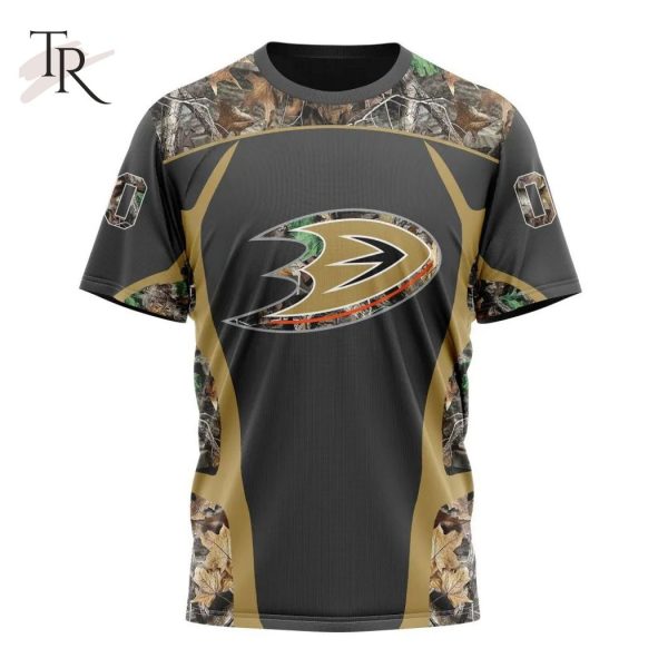 Personalized NHL Anaheim Ducks Special Camo Hunting Design Tshirts