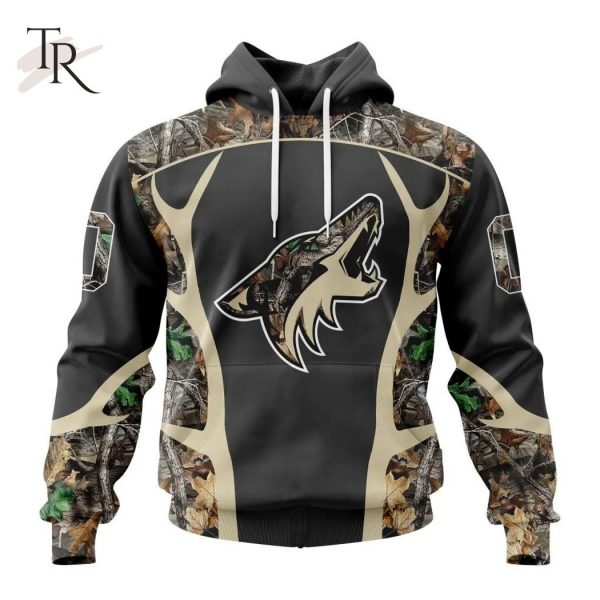 Personalized NHL Arizona Coyotes Special Camo Hunting Design Tshirts