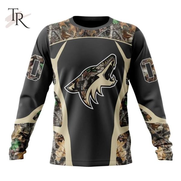 Personalized NHL Arizona Coyotes Special Camo Hunting Design Tshirts