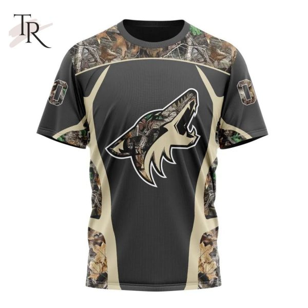 Personalized NHL Arizona Coyotes Special Camo Hunting Design Tshirts