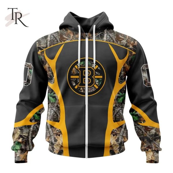 Personalized NHL Boston Bruins Special Camo Hunting Design Tshirts