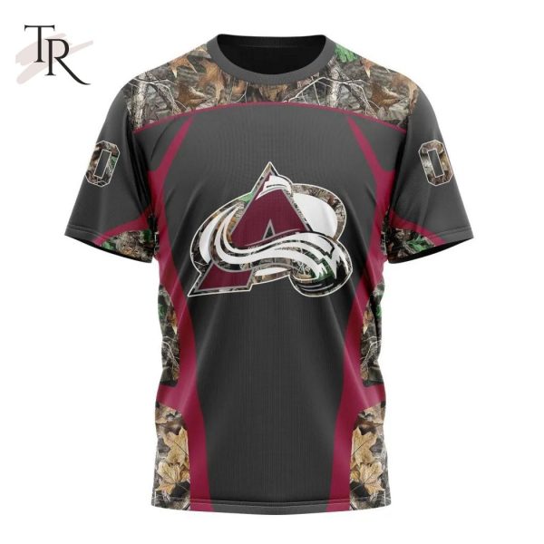 Personalized NHL Colorado Avalanche Special Camo Hunting Design Tshirts