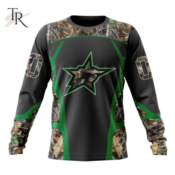 Personalized NHL Dallas Stars Special Camo Hunting Design Tshirts