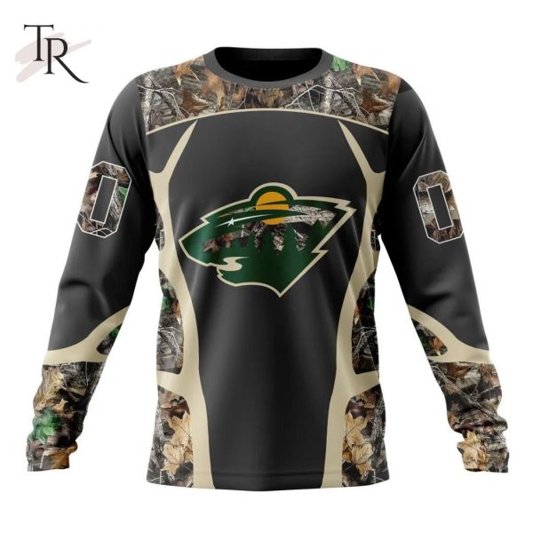 Personalized NHL Minnesota Wild Special Camo Hunting Design Tshirts