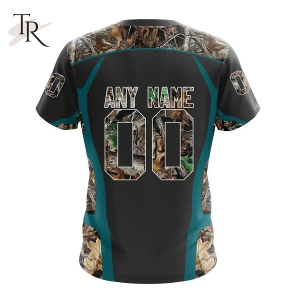 Personalized NHL San Jose Sharks Special Camo Hunting Design Tshirts