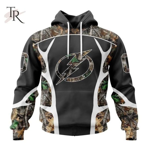 Personalized NHL Tampa Bay Lightning Special Camo Hunting Design Tshirts