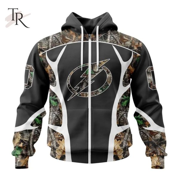 Personalized NHL Tampa Bay Lightning Special Camo Hunting Design Tshirts