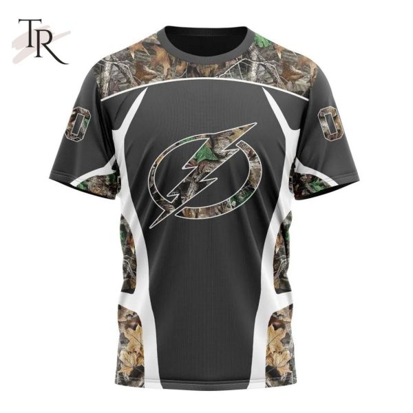 Personalized NHL Tampa Bay Lightning Special Camo Hunting Design Tshirts