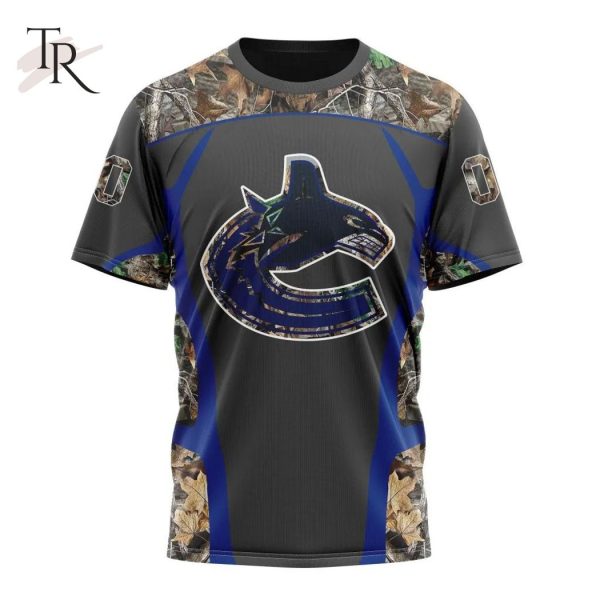 Personalized NHL Vancouver Canucks Special Camo Hunting Design Tshirts