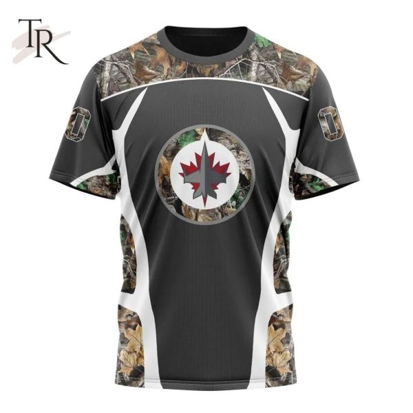 Personalized NHL Winnipeg Jets Special Camo Hunting Design Tshirts