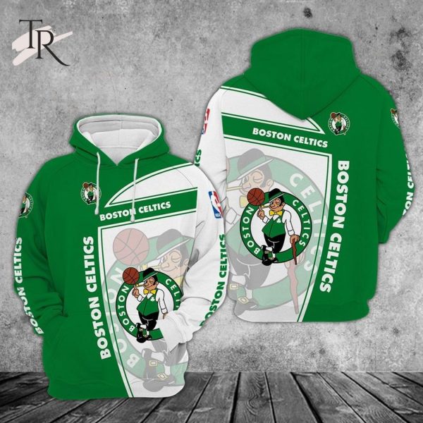 Boston Celtics Zip Hoodie 3D Basketball For Fans Nba Hoodie