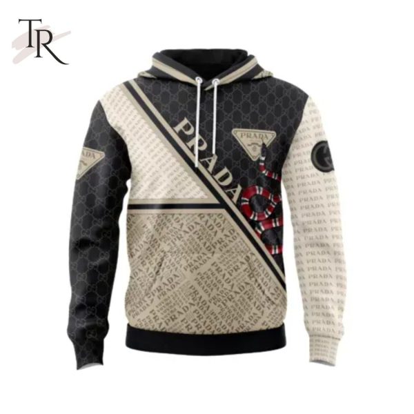 Gucci Prada Unisex Hoodie Outfit For Men Women Luxury Brand Clothing