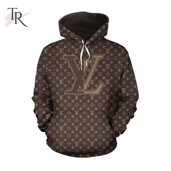 Louis Vuitton Brown Hoodie Luxury Brand Clothing Clothes Outfit For Men Women Luxury Hoodie Outfit For Fall Outfit