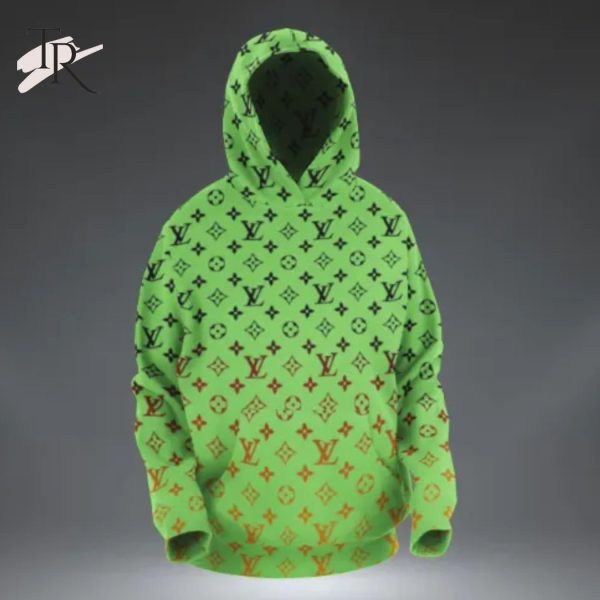 Louis Vuitton Green Hoodie Luxury Brand Clothing Clothes Outfits For Men Women Luxury Hoodie Outfit For Fall Outfit