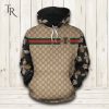 Gucci Bee Logo Unisex Hoodie For Men Women Luxury Brand Outfit Luxury Hoodie Outfit For Fall Outfit