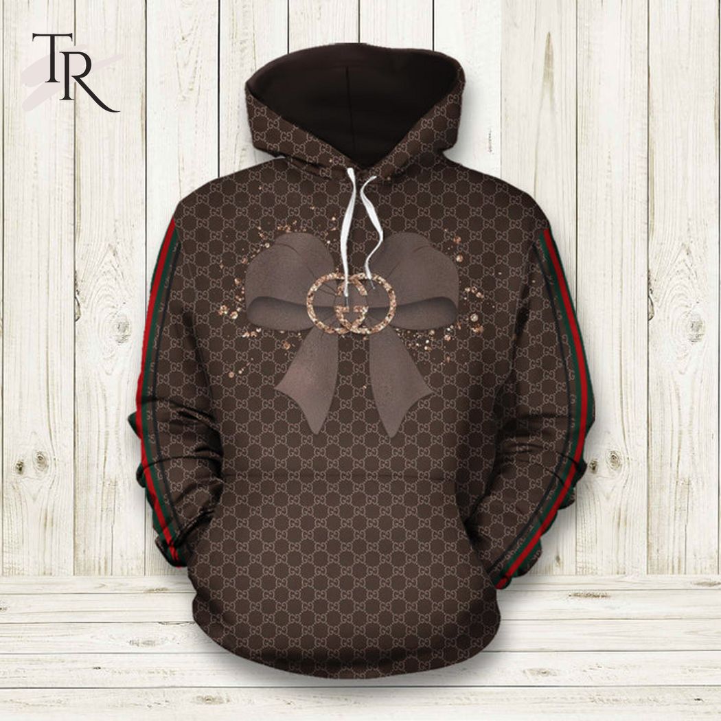 Gucci Brown Unisex Hoodie For Men Women Luxury Brand Outfit Luxury Hoodie Outfit For Fall Outfit Special Items