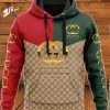 Gucci Dirty Dark Green Golden Logo Luxury Brand Premium Hoodie For Men Women Luxury Hoodie Outfit For Fall Outfit