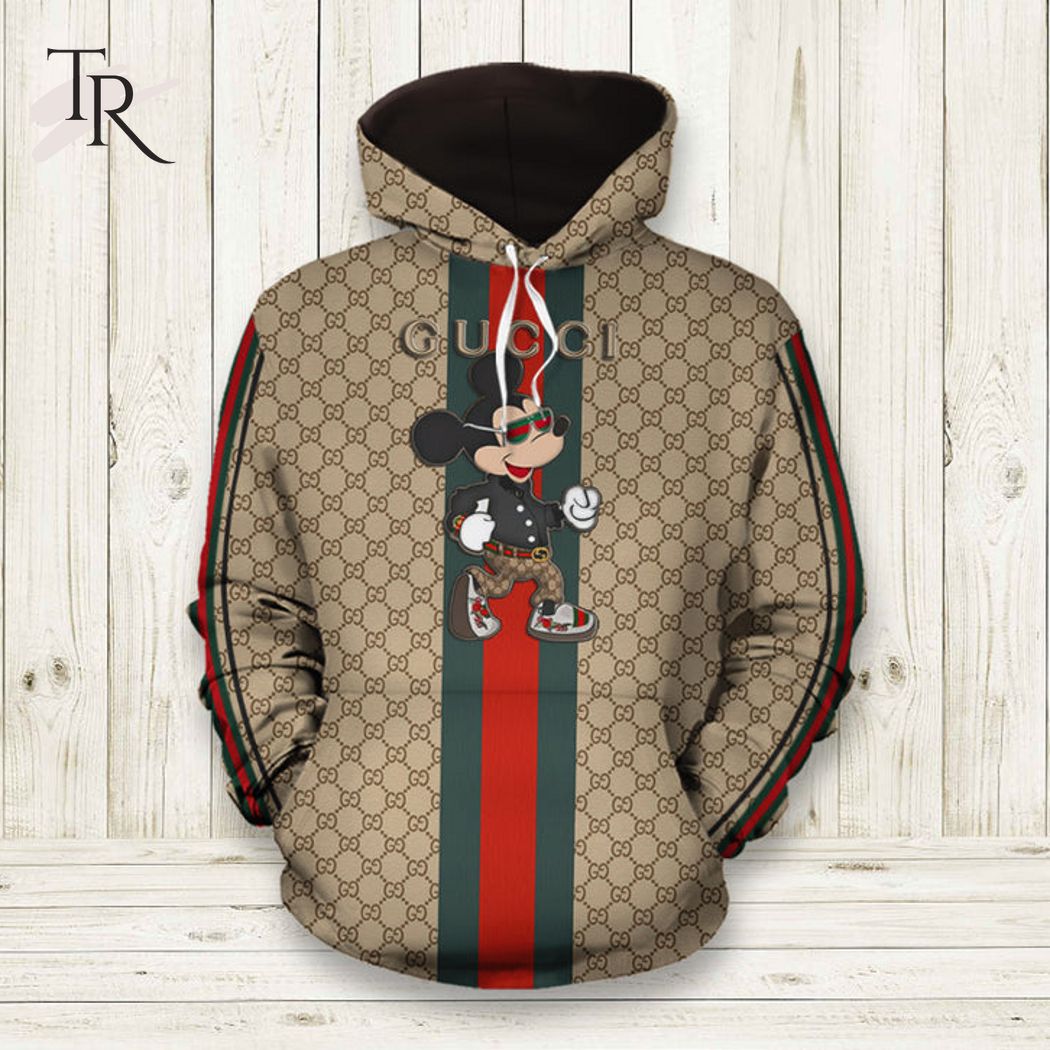 Gucci Mickey Unisex Hoodie For Men Women Luxury Brand Outfit Luxury Hoodie  Outfit For Fall Outfit - Torunstyle