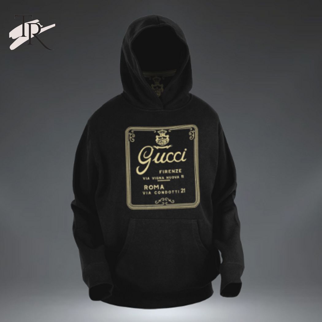 Gucci Roma Luxury Dark Brand Premium Unisex Hoodie Outfit For Men Women  Luxury Hoodie Outfit For Fall Outfit - Torunstyle