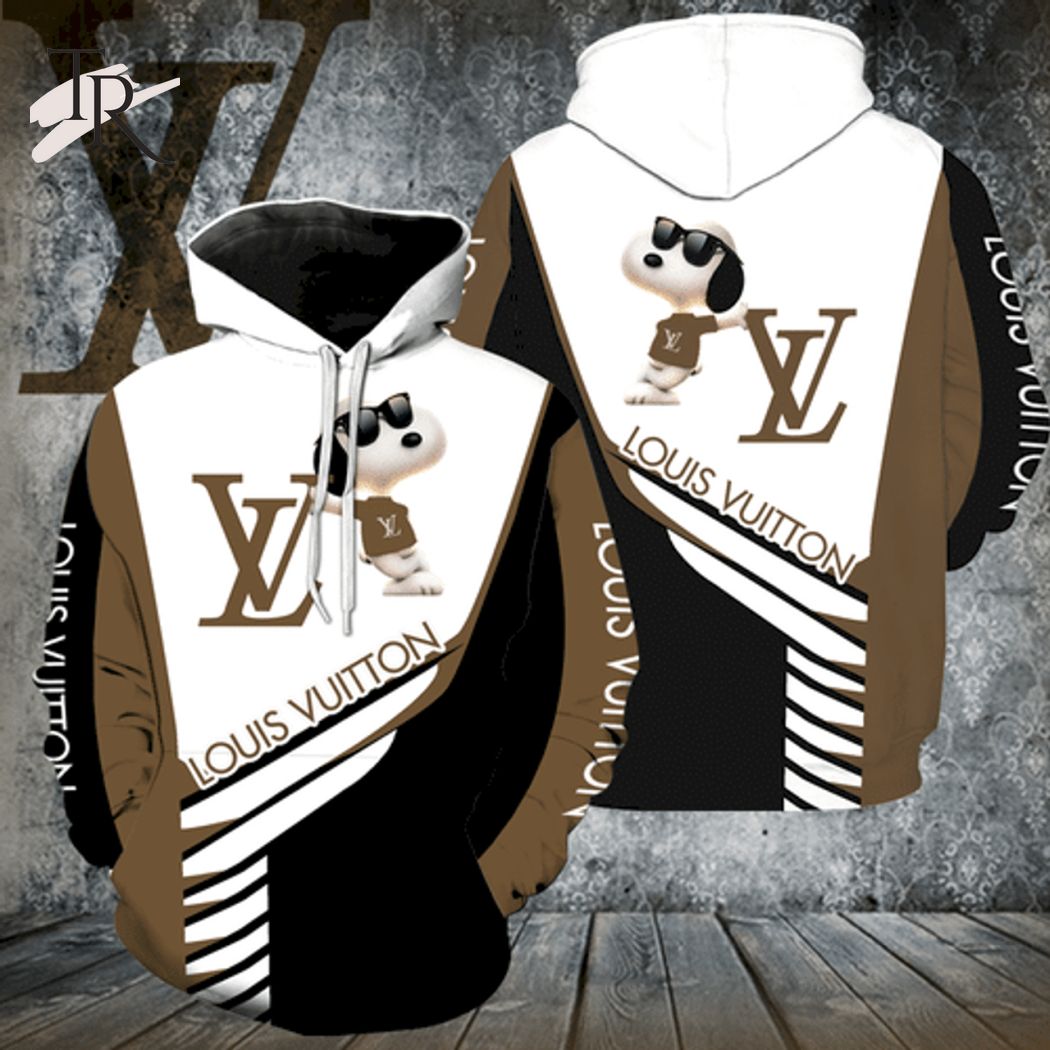 Louis Vuitton Snoopy Brown Unisex Hoodie Luxury Brand Outfit For