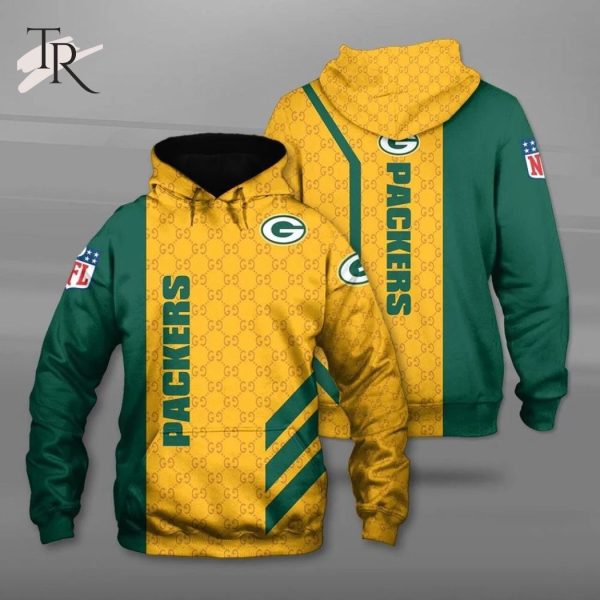 Nfl Green Bay Packers Gucci Pattern Men And Women 3D Full Printing Hoodie Luxury Hoodie Outfit For Fall Outfit