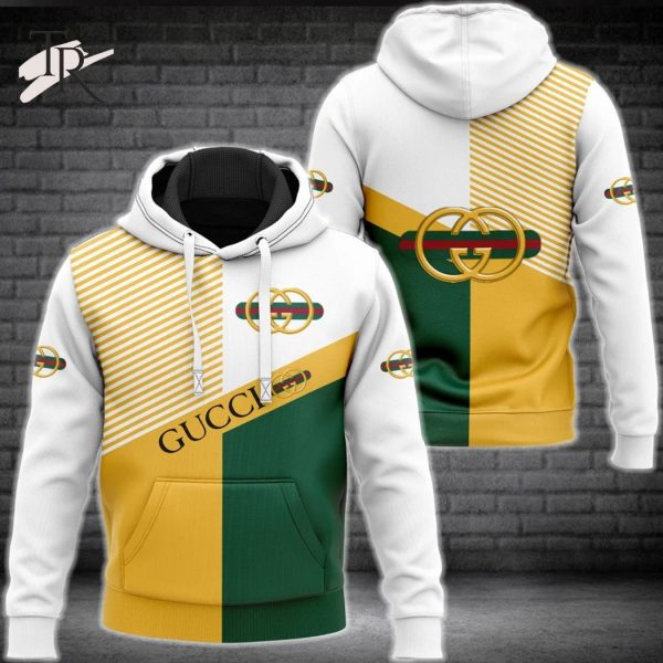 Gucci Yellow Green Luxury Brand Premium Hoodie For Men Women Luxury Hoodie Outfit For Fall Outfit