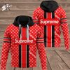 Louis Vuitton Supreme Snoopy Red Luxury Brand Hoodie For Men Women Luxury Hoodie Outfit For Fall Outfit