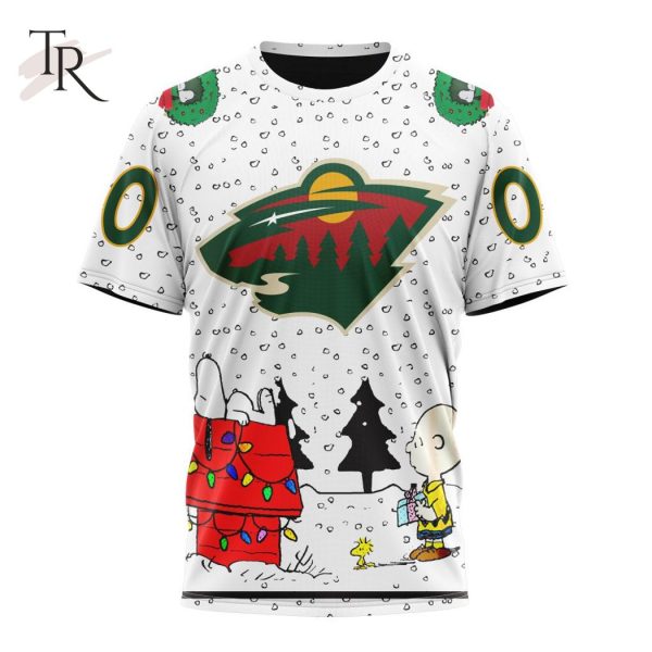 Personalized NHL Minnesota Wild Special Peanuts Design T-Shirt