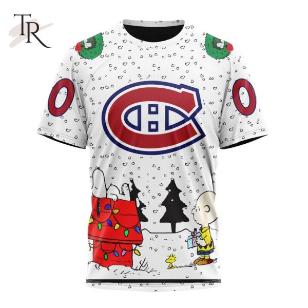 Personalized NHL Montreal Canadiens Special Peanuts Design T-Shirt