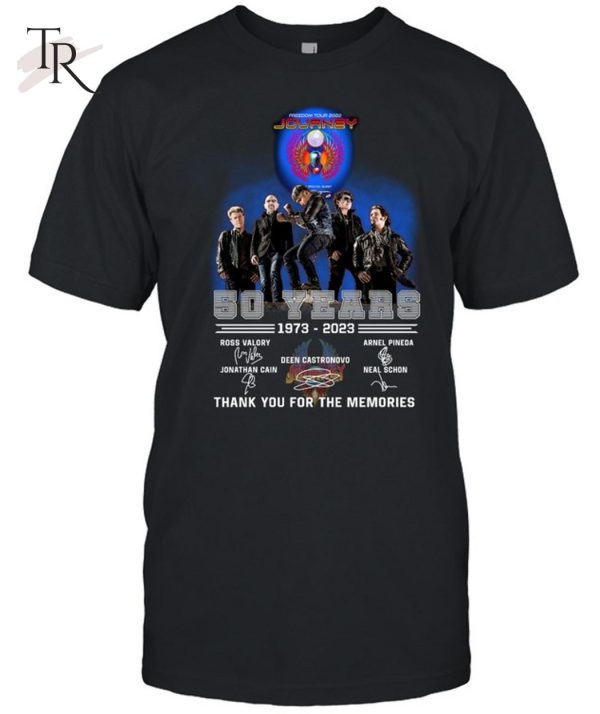 Journey 50 Years 1973 – 2023 Thank You For The Memories T-Shirt