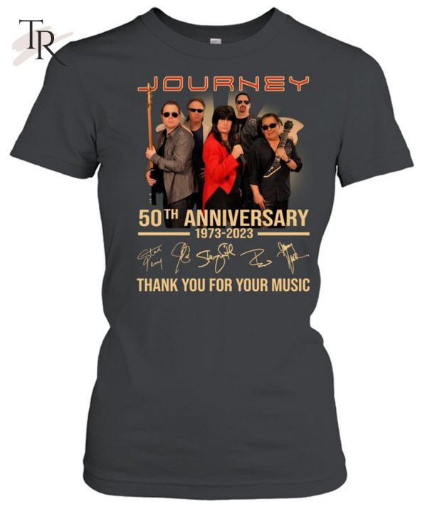 Journey 50th Anniversary 1973 – 2023 Thank You For Your Music T-Shirt