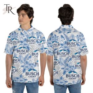 Funny Beer Party Busch Light Aloha Button Shirt
