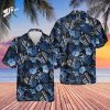 Funny Stitch Surfing Beach Floral Aloha Button Shirt