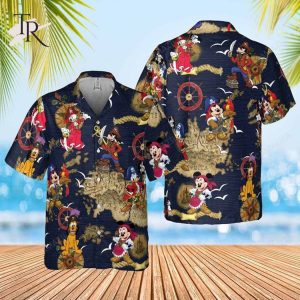 Summer Outfit Mickey Pirate Aloha Shirt