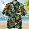 Pattern Duck Blue Tropical Aloha Button Shirt