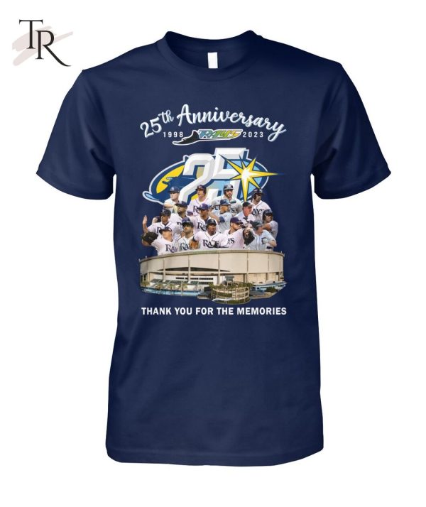 25th Anniversary 1998 – 2023 Rays Thank You For The Memories T-Shirt – Limited Edition