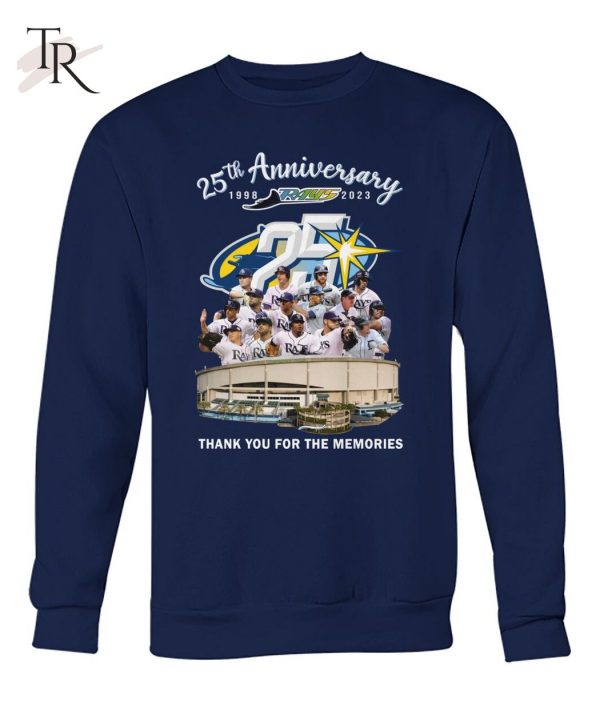 25th Anniversary 1998 – 2023 Rays Thank You For The Memories T-Shirt – Limited Edition