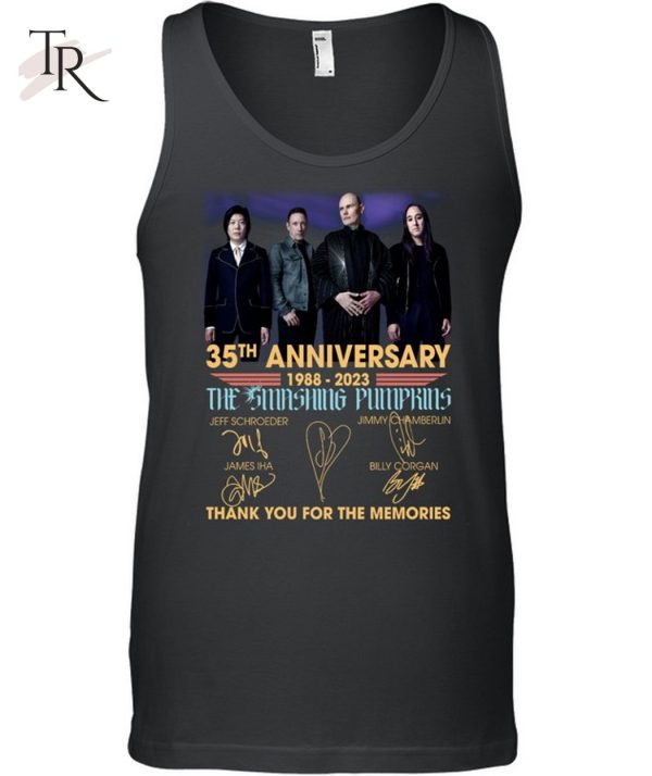 35th Anniversary 1988 – 2023 The Smashing Pumpkins Thank You For The Memories T-Shirt – Limited Edition