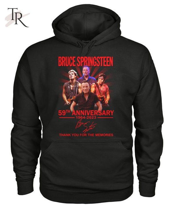 Bruce Springsteen 59th Anniversary 1964 – 2023 Signature Thank You For The Memories T-Shirt – Limited Edition