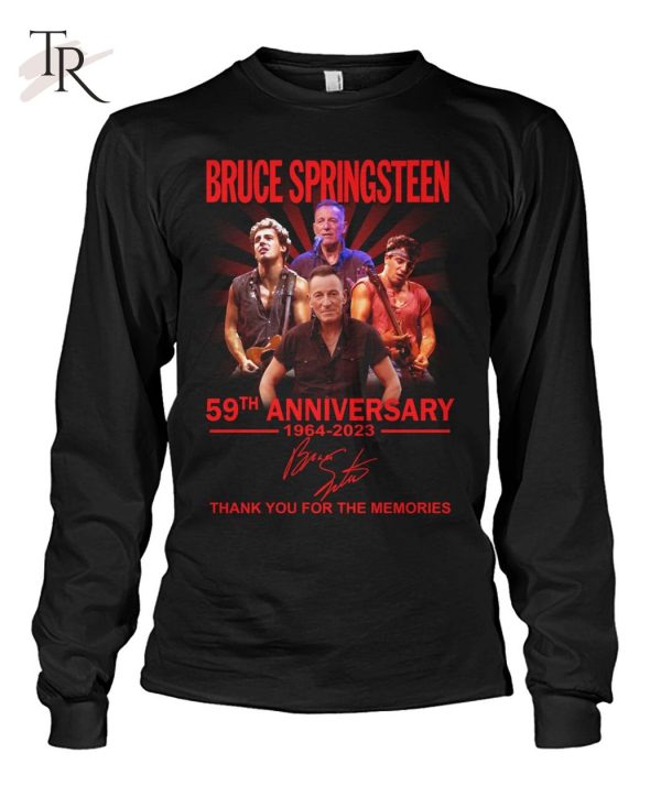 Bruce Springsteen 59th Anniversary 1964 – 2023 Signature Thank You For The Memories T-Shirt – Limited Edition