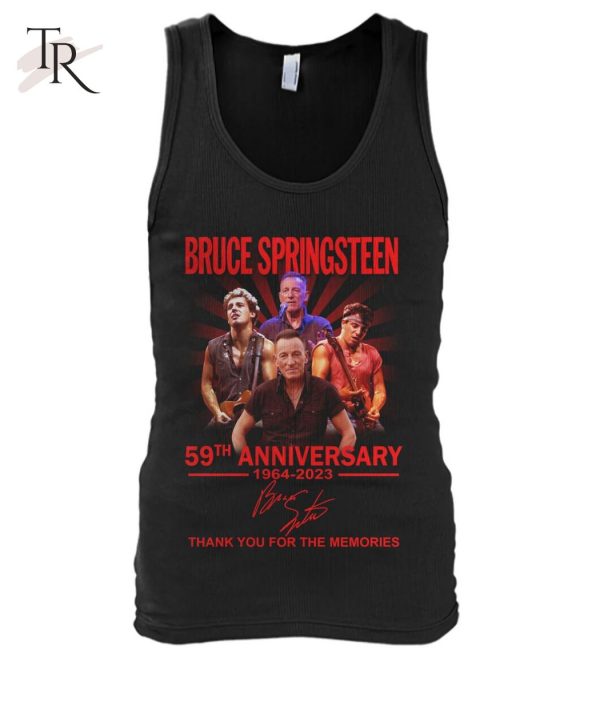 Bruce Springsteen 59th Anniversary 1964 – 2023 Signature Thank You For The Memories T-Shirt – Limited Edition