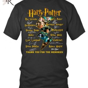 Harry Potter All Members Signature Thank You For The Memories T-Shirt – Limited Edition